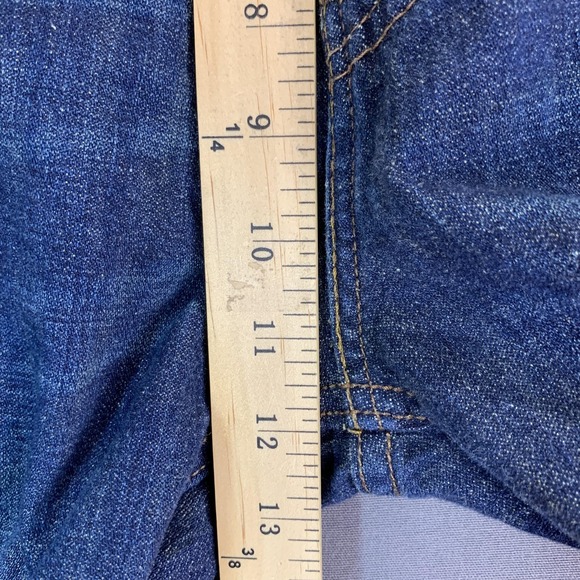 Levis 569 Jeans Men 33x32 Dark Blue Denim Relaxed Med Wash Y2K Baggy Skater Gorp - Picture 12 of 15